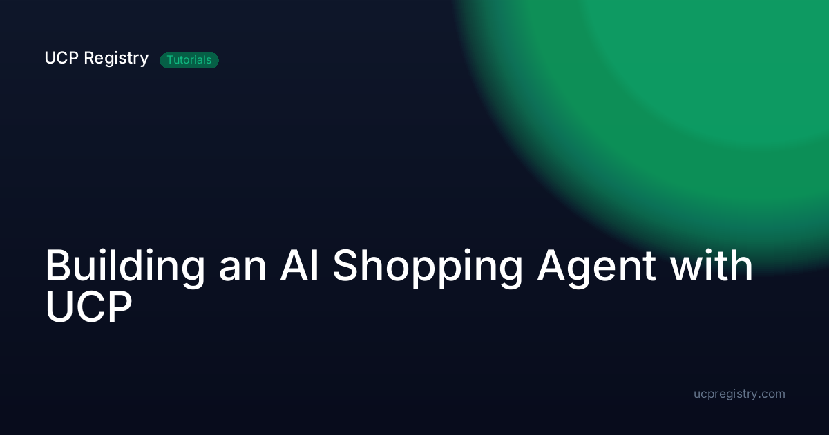 Building an AI Shopping Agent with UCP